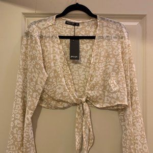 NASTY GAL SHEER TOP SIZE 12